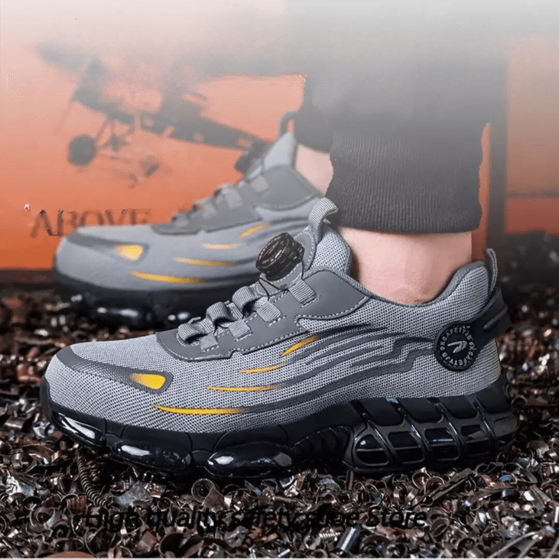أحذية الأمان Henner Z90 خفيفة الوزن ومقاومة للتآكل مع حلقة دوارة ونعل فولاذي