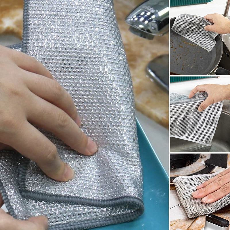 Scratch-resistant cloth for gentle and effective cleaning (X3)